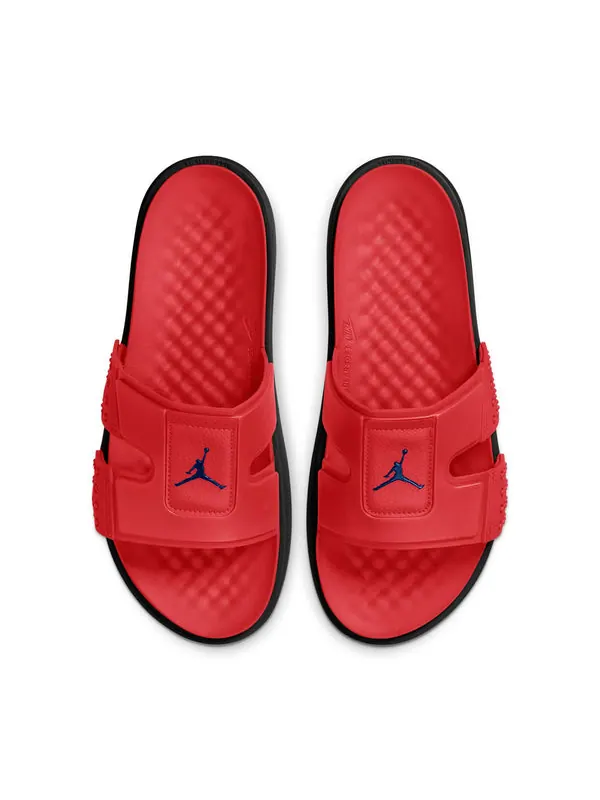 Тапочки hydro 8 colorblock casual red black slippers 'red black' Air Jordan — изображение 3 из 4, красный/черный