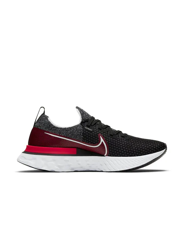Кроссовки React Infinity Run Flyknit Nike — изображение 2 из 4, черный/красный