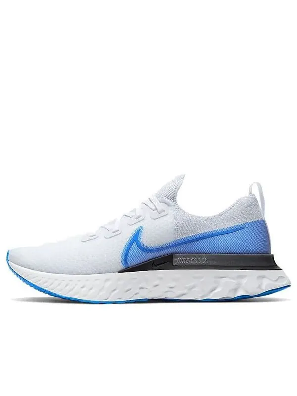 Кроссовки React Infinity Run Flyknit Nike — изображение 1 из 4, белый/платиновый/синий