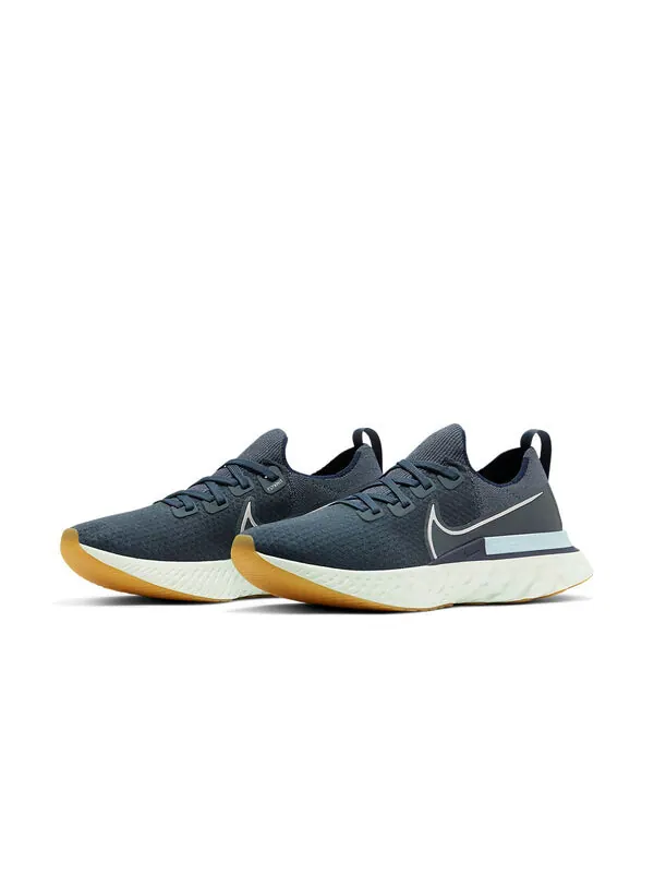 Кроссовки React Infinity Run Flyknit Nike — изображение 3 из 4, серый-синий