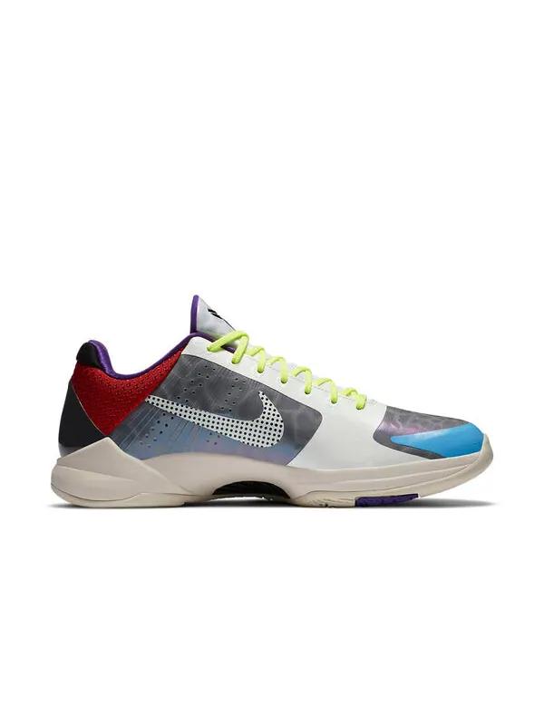 Кроссовки zoom kobe 5 protro Nike — изображение 2 из 4, белый/серый/зеленый