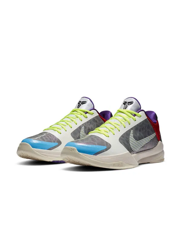 Кроссовки zoom kobe 5 protro Nike — изображение 3 из 4, белый/серый/зеленый
