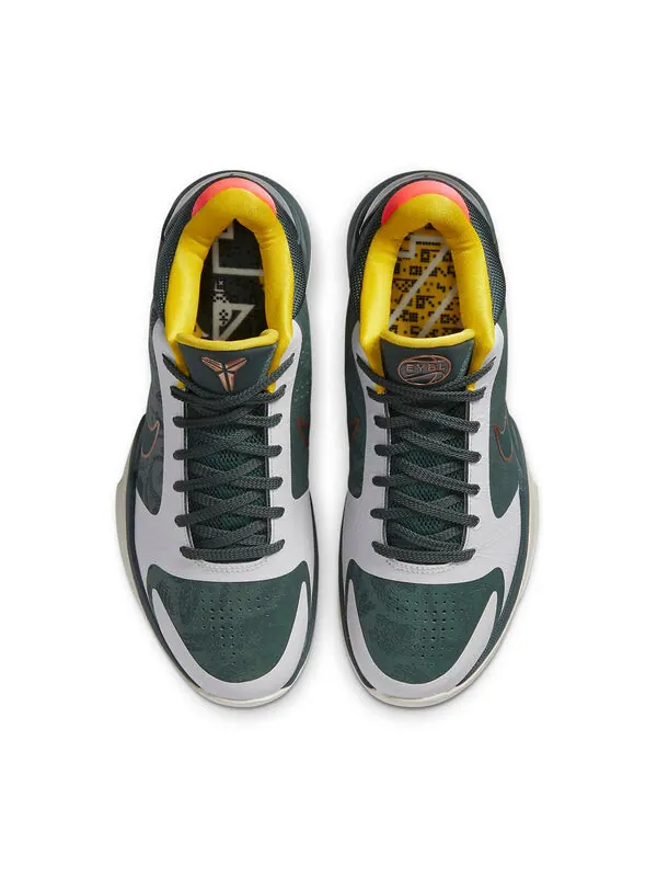 Кроссовки zoom kobe 5 protro Nike — изображение 4 из 4, серый/зеленый