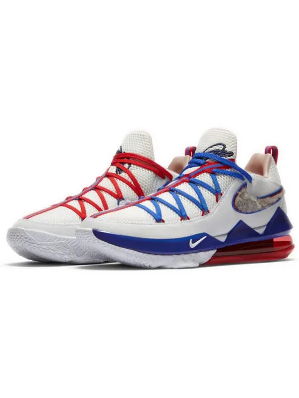 Кроссовки lebron 17 low 'tune squad' Nike — изображение 3 из 4, белый/синий/красный