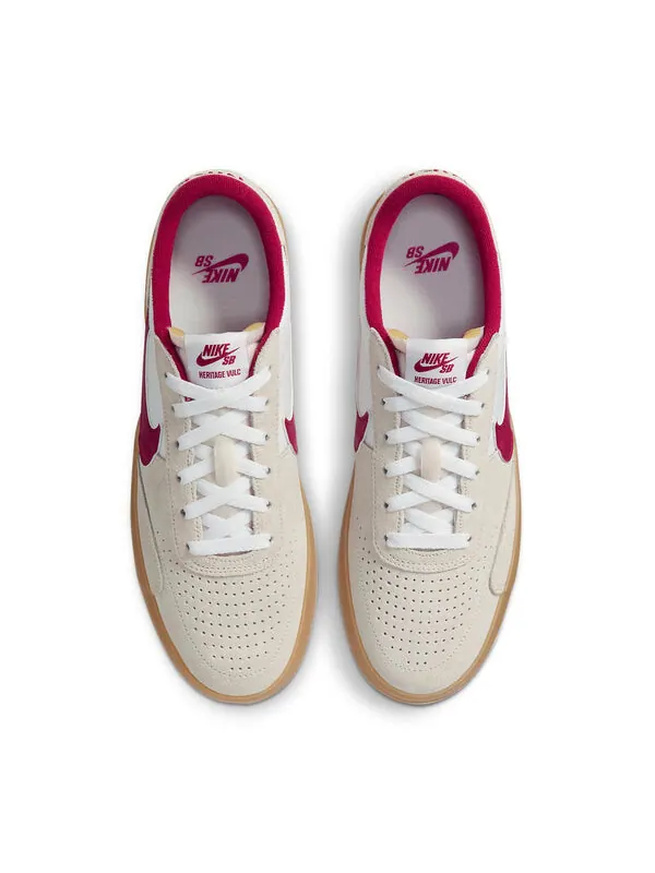 Кроссовки heritage vulc sb 'summit white cardinal red' Nike — изображение 4 из 4, красный