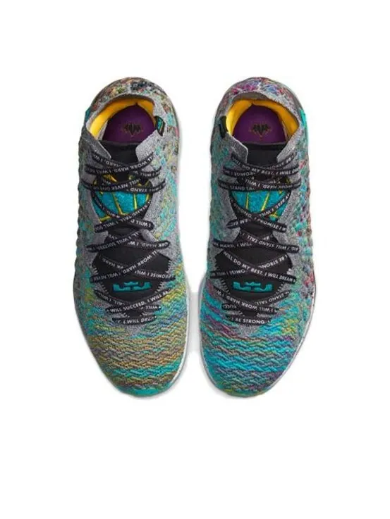 Кроссовки lebron 17 'i promise' Nike — изображение 3 из 4, серый/зеленый