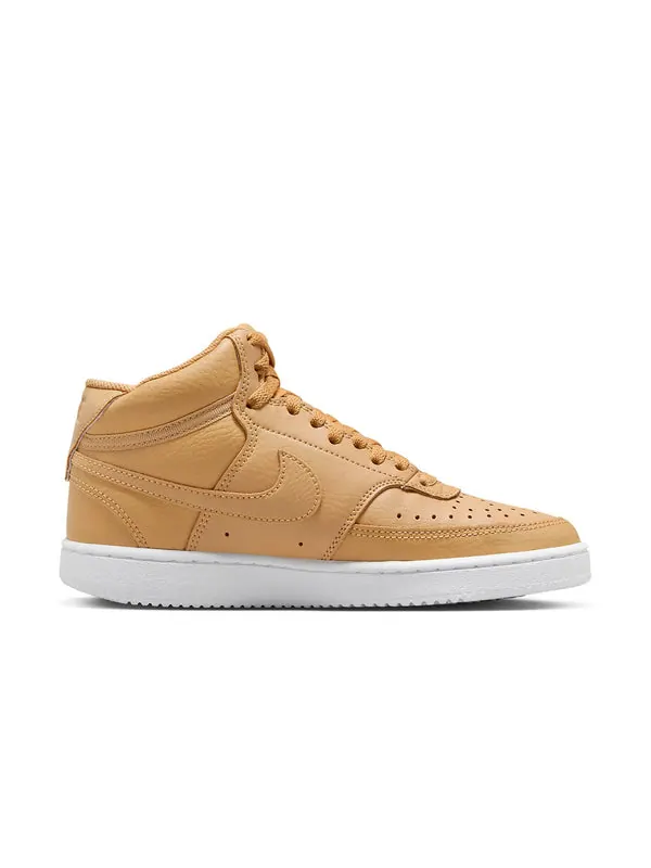 Кроссовки court vision mid wheat Nike — изображение 2 из 4, коричневый