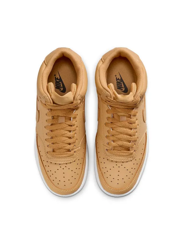 Кроссовки court vision mid wheat Nike — изображение 4 из 4, коричневый