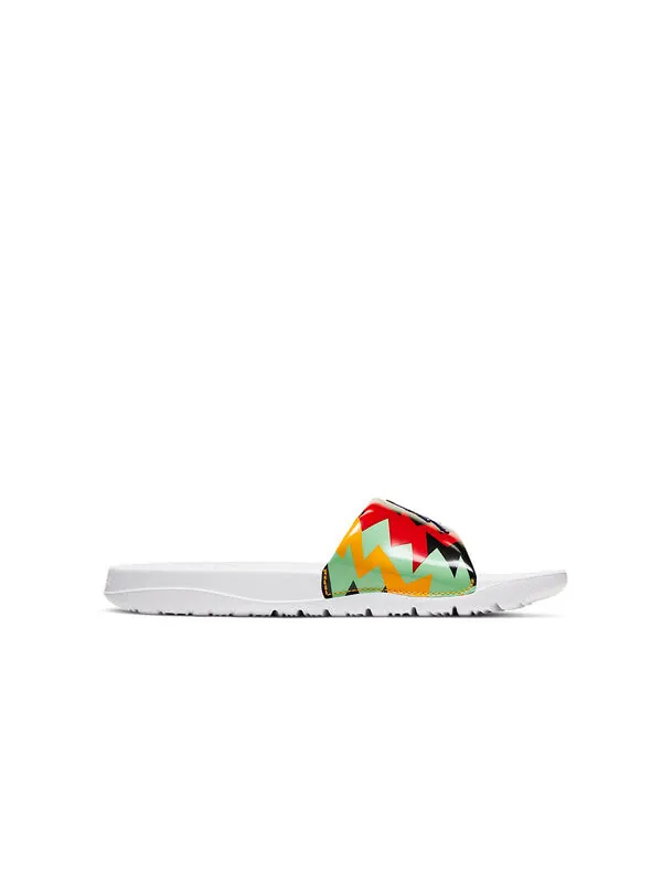 Тапочки break slide 'white multi-color' Air Jordan — изображение 2 из 4, белый