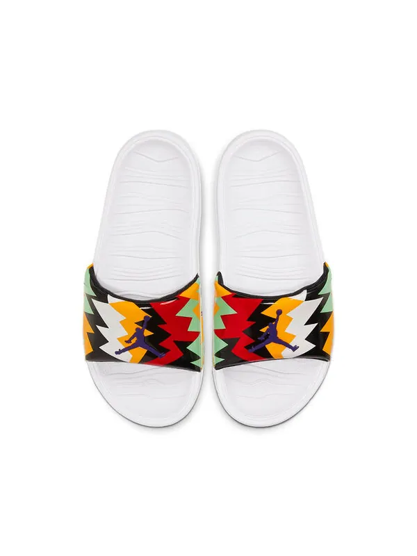 Тапочки break slide 'white multi-color' Air Jordan — изображение 3 из 4, белый