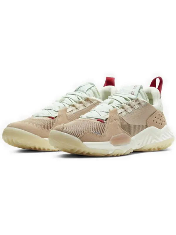 Кроссовки delta sp 'vachetta tan' Air Jordan — изображение 3 из 4, бежевый/красный