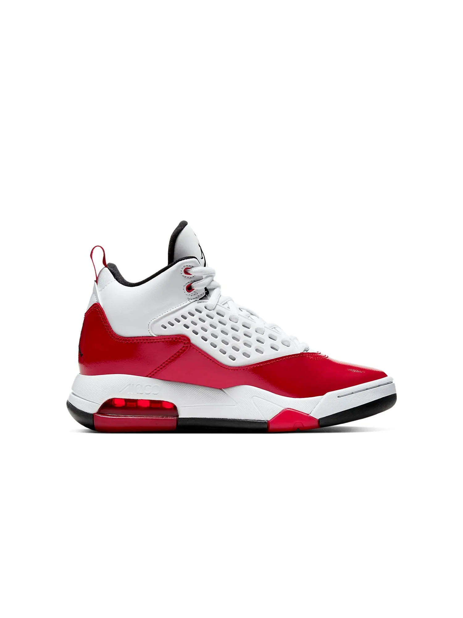 Кроссовки (GS) Air Jordan Maxin 200 'White Gym Red' — изображение 2 из 6, красный