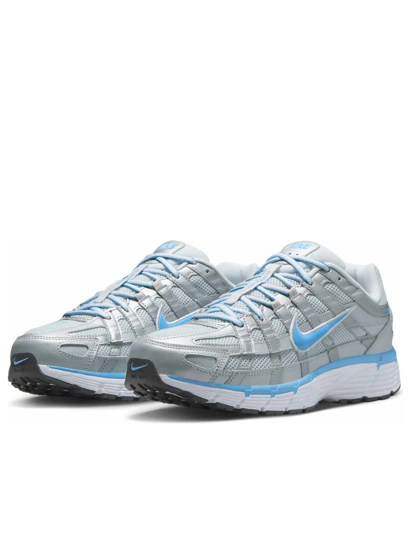 Кроссовки Nike P-6000 'Metallic Platinum University Blue' — изображение 4 из 6, серый