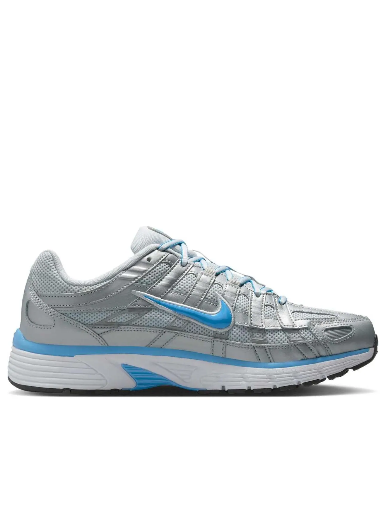 Кроссовки Nike P-6000 'Metallic Platinum University Blue' — изображение 6 из 6, серый