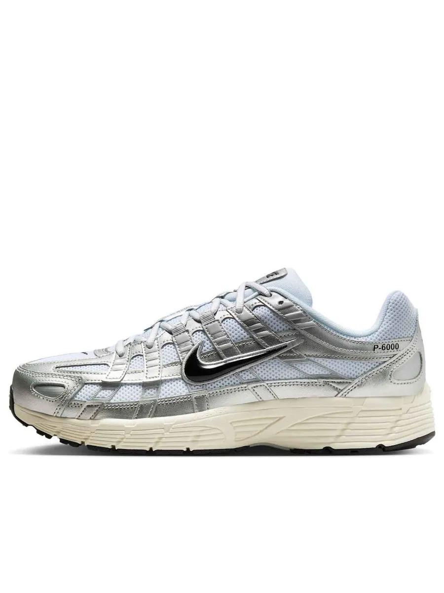 Кроссовки Nike P-6000 'White Metallic Silver Flat Silver' — изображение 1 из 6, белый