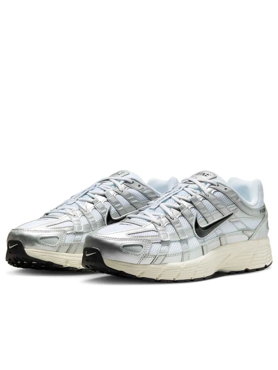 Кроссовки Nike P-6000 'White Metallic Silver Flat Silver' — изображение 3 из 6, белый
