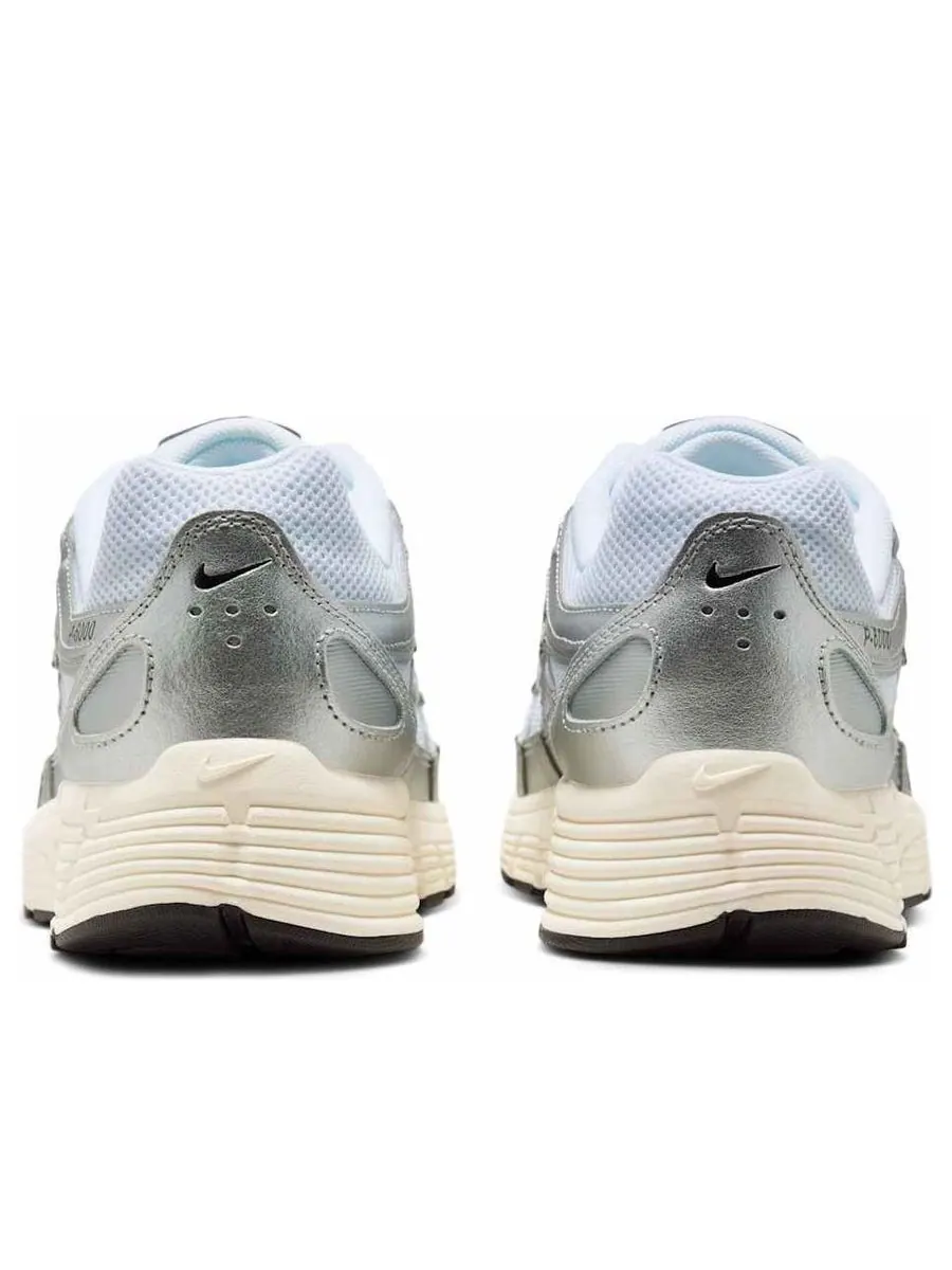 Кроссовки Nike P-6000 'White Metallic Silver Flat Silver' — изображение 5 из 6, белый