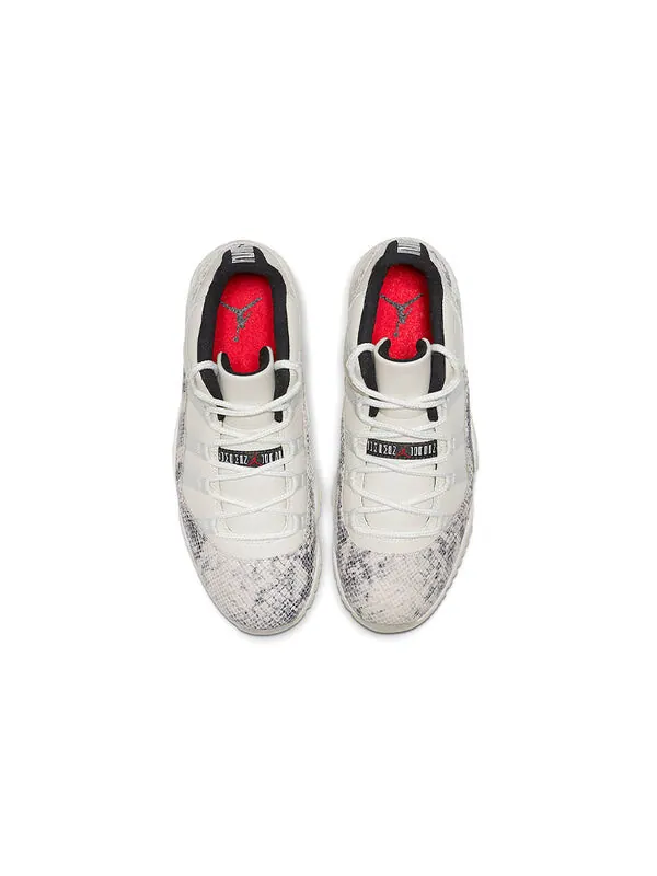 Кроссовки 11 ретро низкие Air Jordan — изображение 4 из 4, светлый/красный--черный