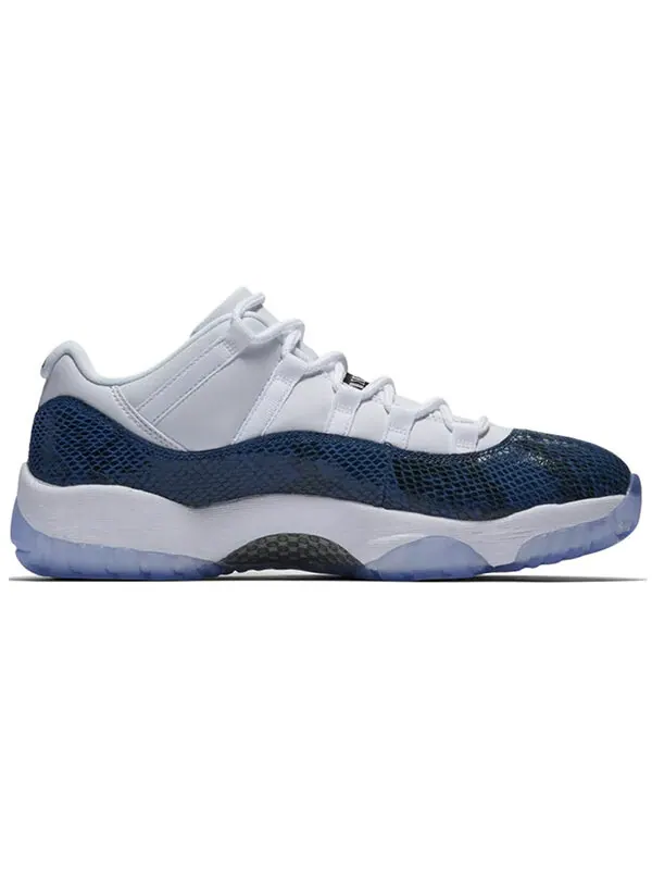 Кроссовки 11 ретро низкие Air Jordan — изображение 2 из 4, белый/черный/темно-синий