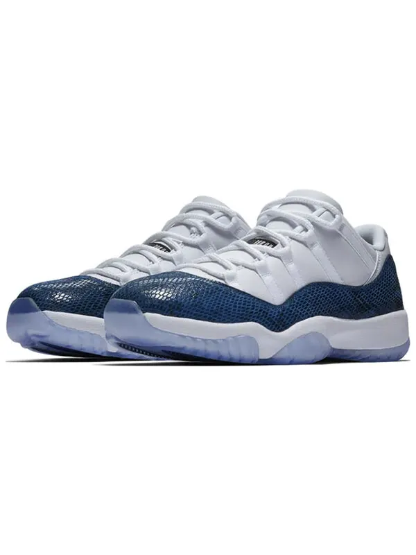 Кроссовки 11 ретро низкие Air Jordan — изображение 3 из 4, белый/черный/темно-синий