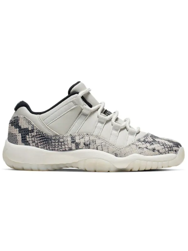 Кроссовки 11 ретро низкие Air Jordan — изображение 2 из 4, светлый/красный--черный