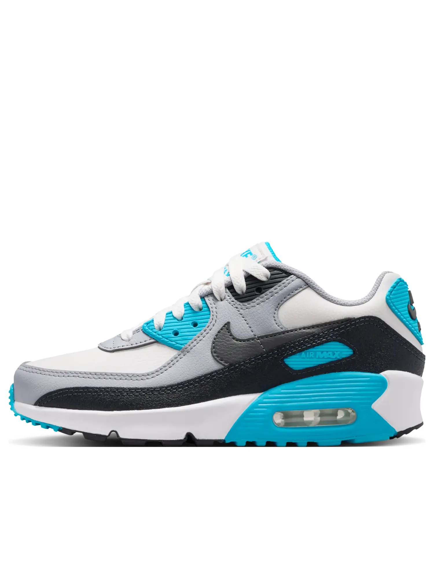 Кроссовки (GS) Nike Air Max 90 LTR 'Platinum Tint Blue Lightning' — изображение 1 из 6, серый