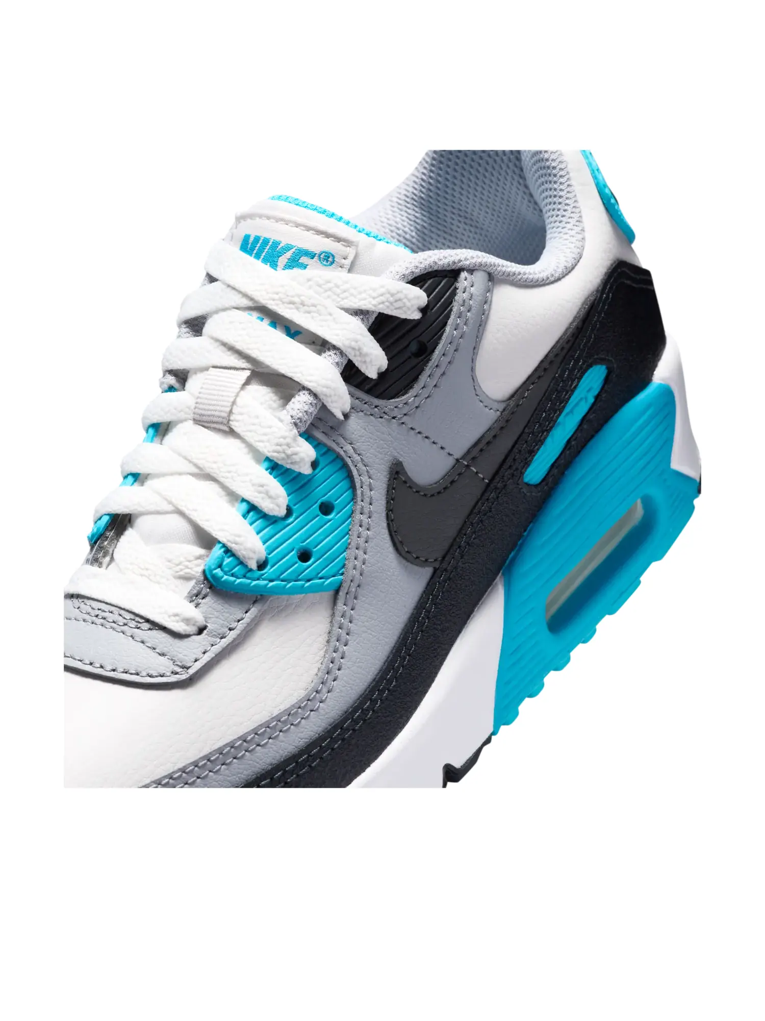 Кроссовки (GS) Nike Air Max 90 LTR 'Platinum Tint Blue Lightning' — изображение 5 из 6, серый