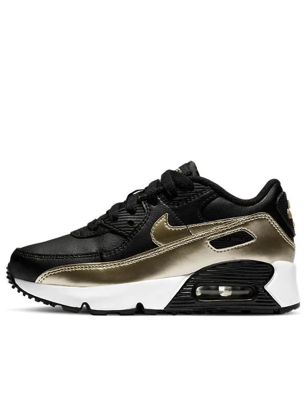 Кроссовки Nike Air Max 90 LTR PS — изображение 1 из 4, черный/золотистый