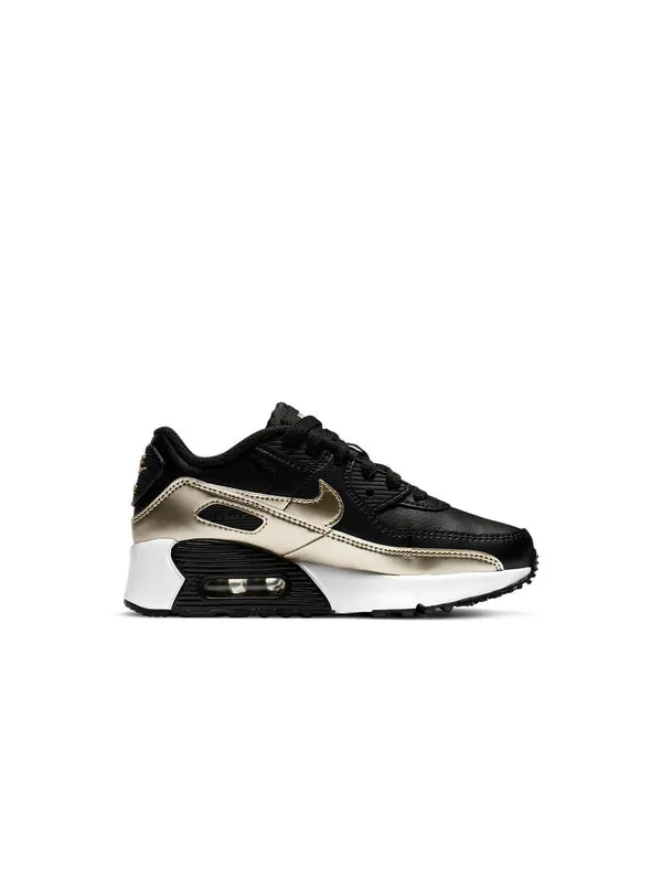 Кроссовки Nike Air Max 90 LTR PS — изображение 2 из 4, черный/золотистый
