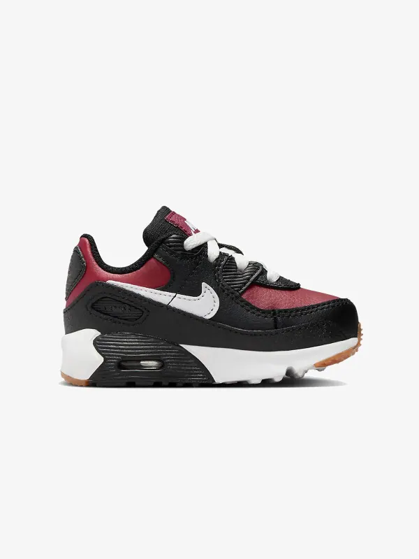 Кроссовки Nike Air Max 90 — изображение 2 из 4, черный/белый/бордовый