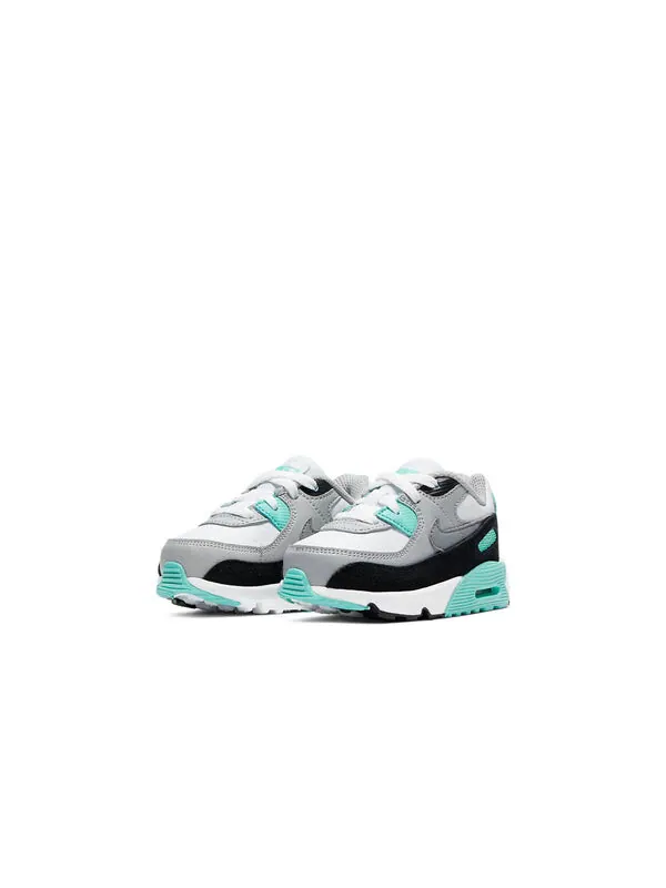 Кроссовки Nike Air Max 90, серый/черный/бирюзовый — изображение 3 из 4, серый/черный/зеленый