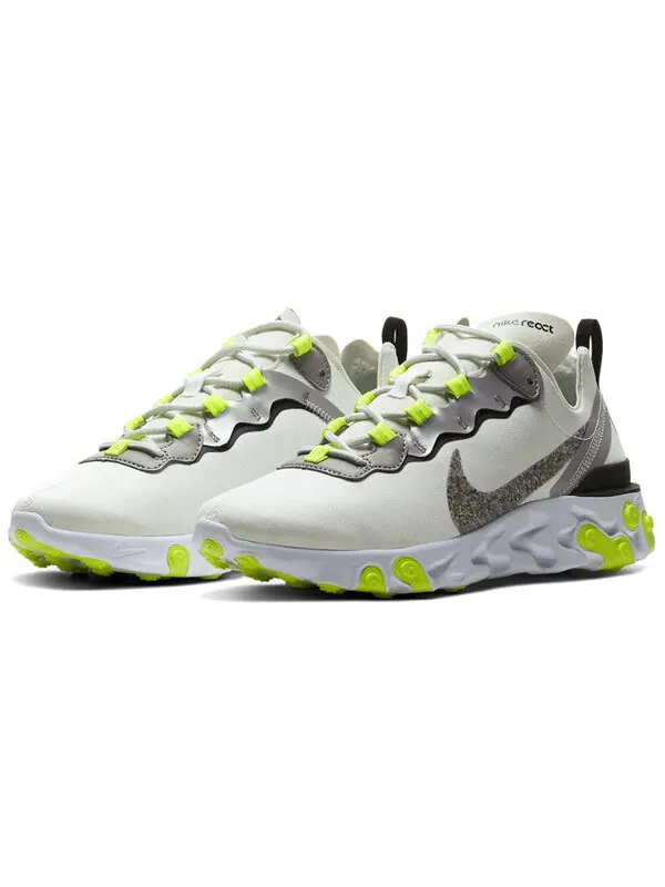 Кроссовки react element 55 prm Nike — изображение 3 из 4, белый/серый-черный