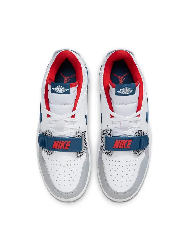 Кроссовки Legacy 312 низкие Air Jordan — изображение 4 из 4, белый/синий-серый