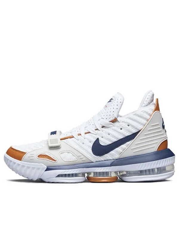 Кроссовки леброн 16 Nike — изображение 1 из 4, белый/коричневый/синий