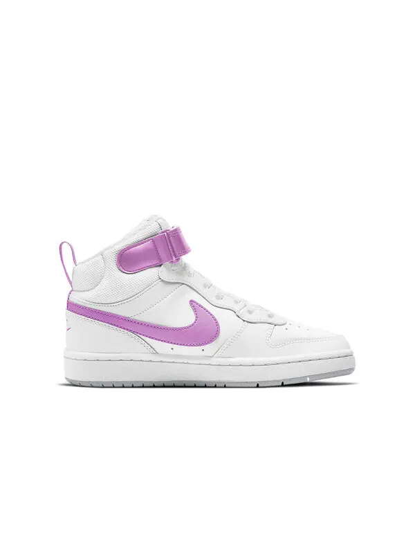 Кроссовки суд боро мид 2 Nike — изображение 2 из 4, белый/фиолетовый