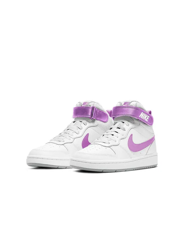 Кроссовки суд боро мид 2 Nike — изображение 3 из 4, белый/фиолетовый
