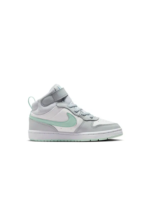 Кроссовки court borough mid 2 'pure platinum mint foam' Nike — изображение 2 из 4, серый
