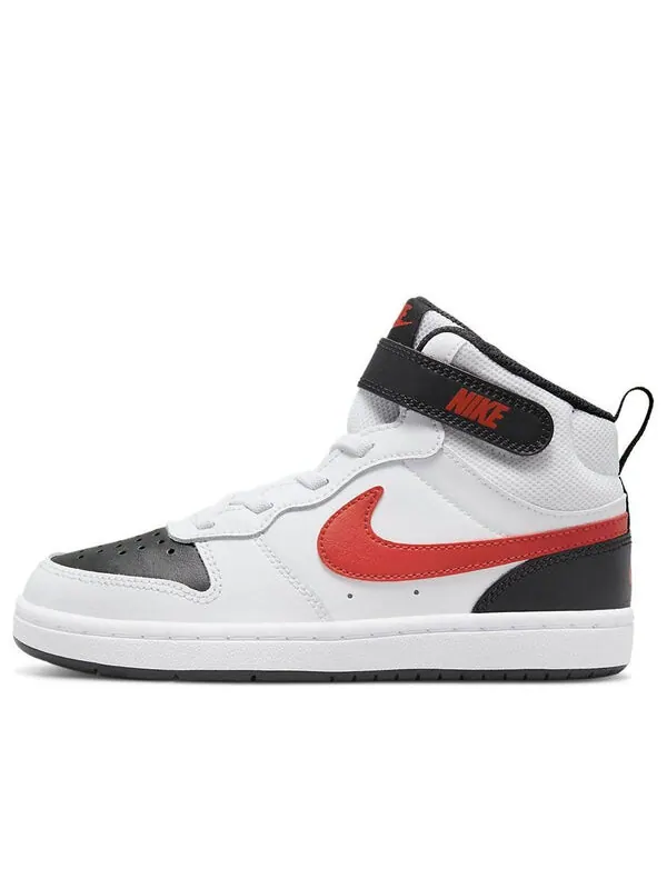 Кроссовки Court Borough Mid 2липучки Nike — изображение 1 из 4, красный/черный/белый