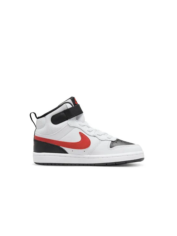Кроссовки Court Borough Mid 2липучки Nike — изображение 2 из 4, красный/черный/белый