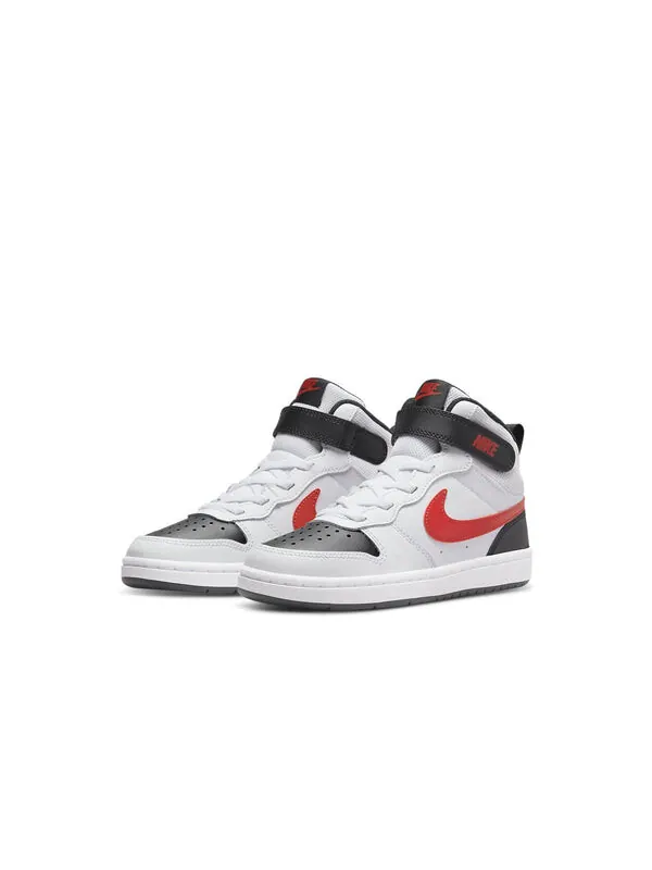 Кроссовки Court Borough Mid 2липучки Nike — изображение 3 из 4, красный/черный/белый