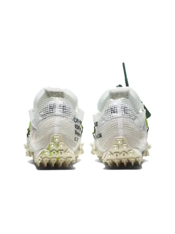 Кроссовки x off white waffle racer Nike — изображение 4 из 4, белый/черный-зеленый
