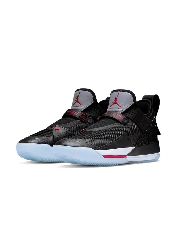 Кроссовки 33 с. Air Jordan — изображение 3 из 4, черный/красный-серый