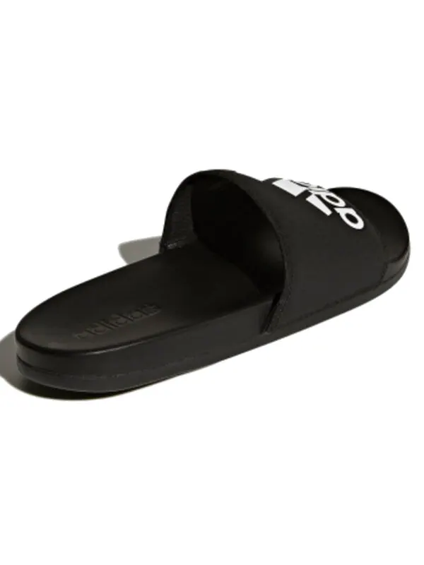 Тапочки adilette cloudfoam plus slides 'core black' Adidas — изображение 3 из 4, черный
