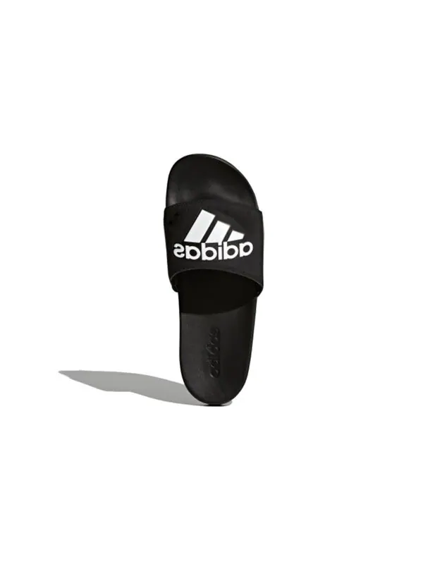 Тапочки adilette cloudfoam plus slides 'core black' Adidas — изображение 4 из 4, черный