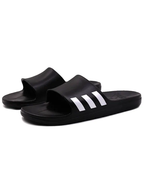Тапочки aqualette 'core black' Adidas — изображение 2 из 4, черный