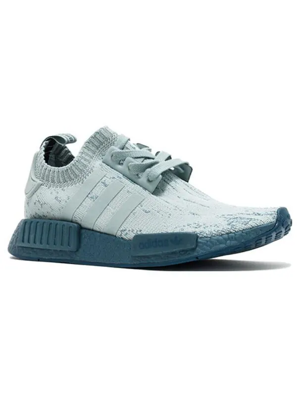 Кроссовки nmd_r1 primeknit Adidas — изображение 2 из 4, зеленый