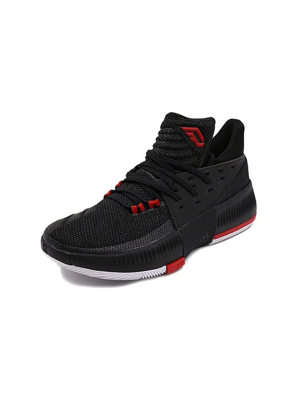 Кроссовки д лиллард 3 Adidas — изображение 2 из 4, черный/красный