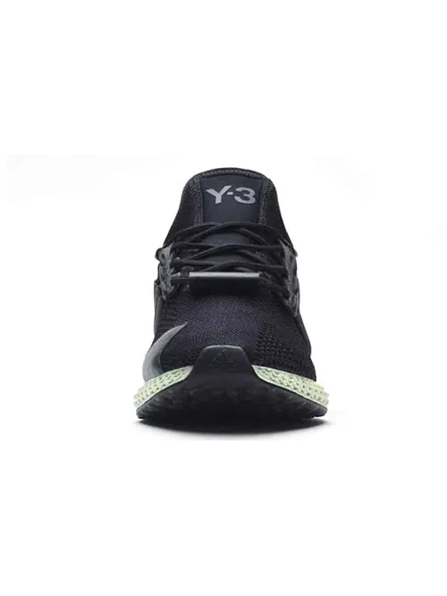 Кроссовки y-3 runner 4d ii 'core black' Adidas — изображение 3 из 4, черный