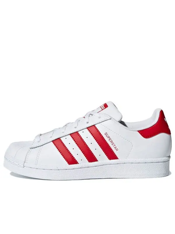 Кроссовки суперзвезда j Adidas — изображение 1 из 4, белый/красный