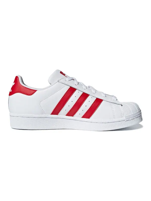 Кроссовки суперзвезда j Adidas — изображение 2 из 4, белый/красный